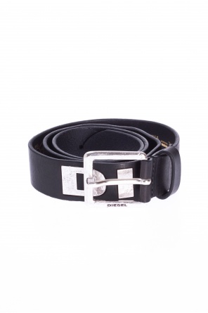 Leather belt with metal logo, zdjęcie 1 Leather belt with metal logo od Diesel